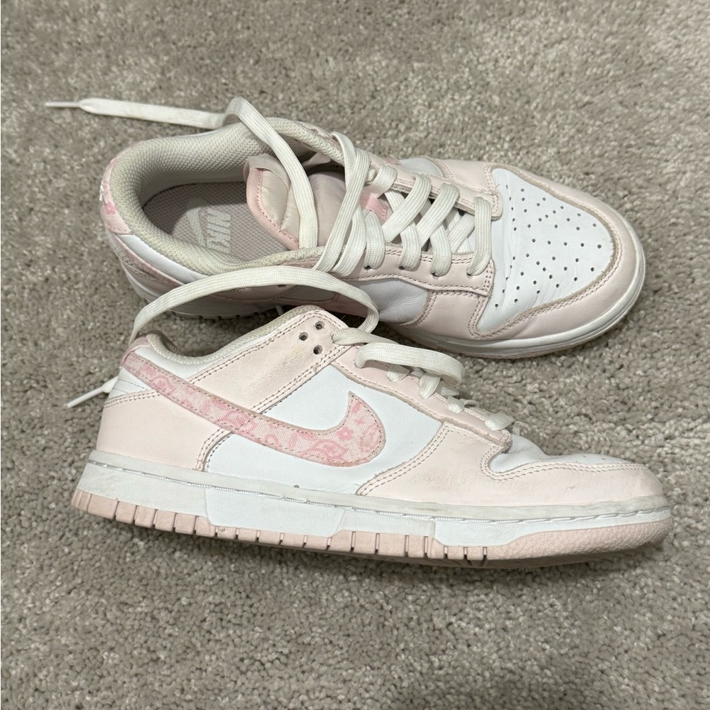 Nike Dunk Low “Pink Paisley” White/Pink (Womens or Kids)